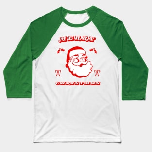 Merry Christmas Santa Baseball T-Shirt